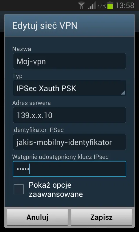 VPN Screenshot