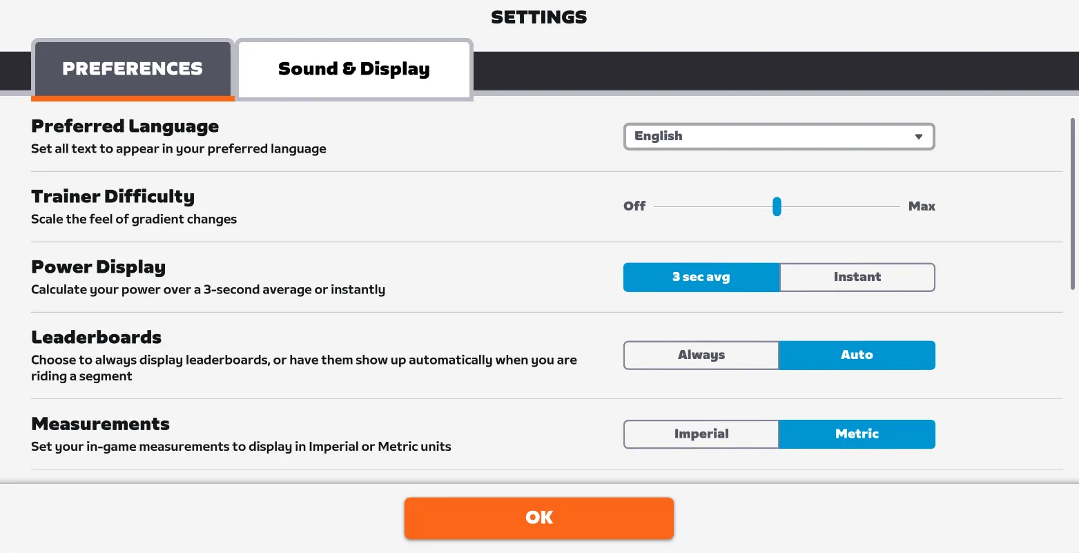 Switch to Sound and Display tab