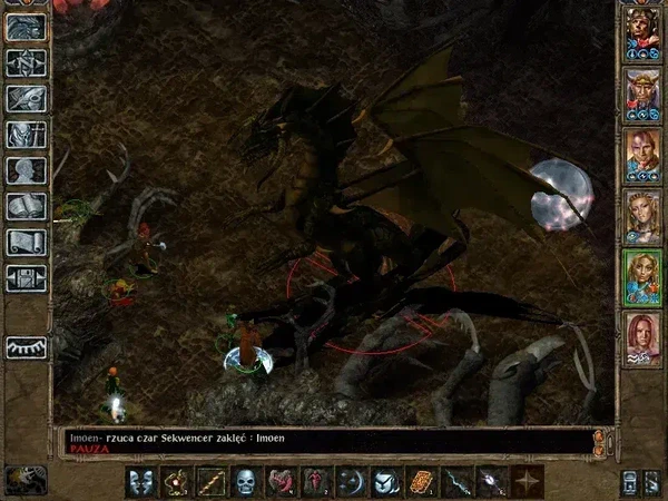Screenshot from Baldurs Gate 2 game