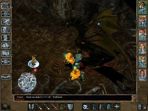 Screenshot from Baldurs Gate 2 game