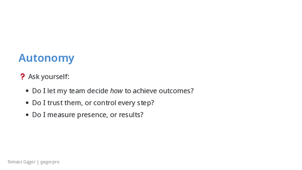 Slide deck of Why You should not motivate people presentation