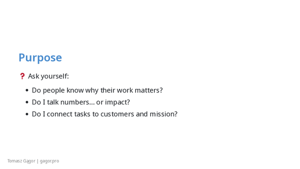 Slide deck of Why You should not motivate people presentation