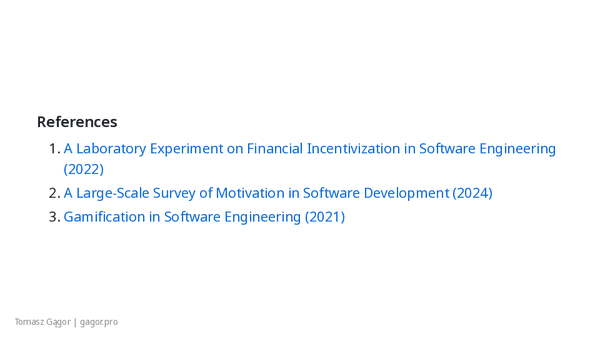 Slide deck of Why You should not motivate people presentation