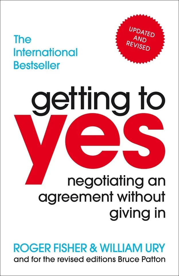 Cover of book Getting to Yes by Roger Fisher, William Ury, Bruce Patton